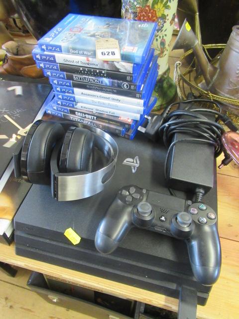PS4 CONSOLE WITH ACCESSORIES AND GAMES Image