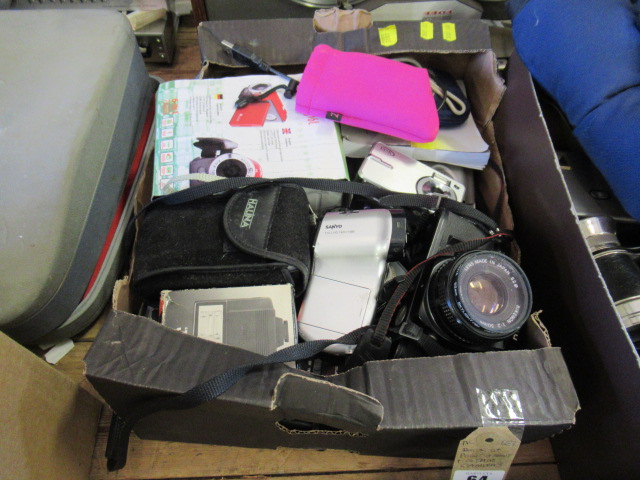 BOX OF POINT AND SHOOT AND OTHER CAMERAS Image
