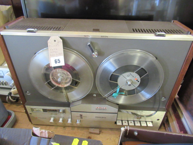 PHILLIPS 4404 RETRO REEL TO REEL TAPE RECORDER Image