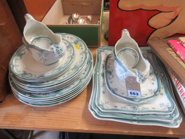 QUANTITY OF BURSLEM DINNERWARE Image