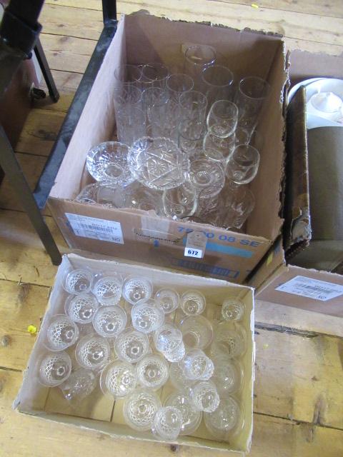 TWO BOXES OF GLASSES Image