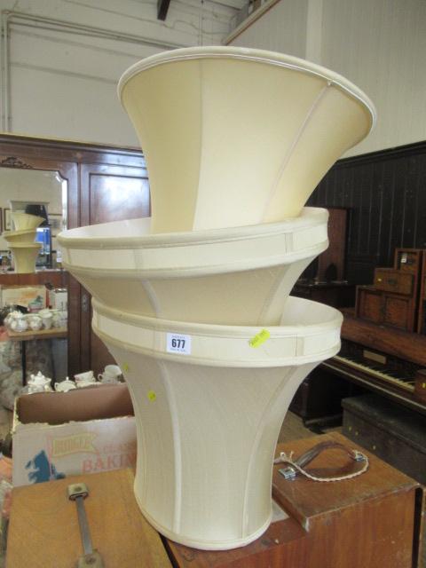 THREE LAMP SHADES Image