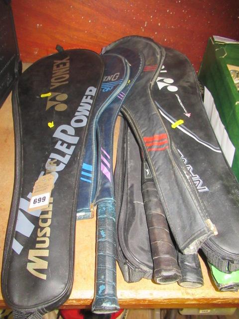 QUANTITY OF BADMINTON RACKETS Image