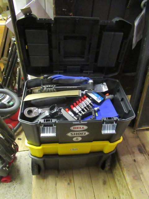SHOEI THREE TIER TOOL BOX AND CONTENTS Image