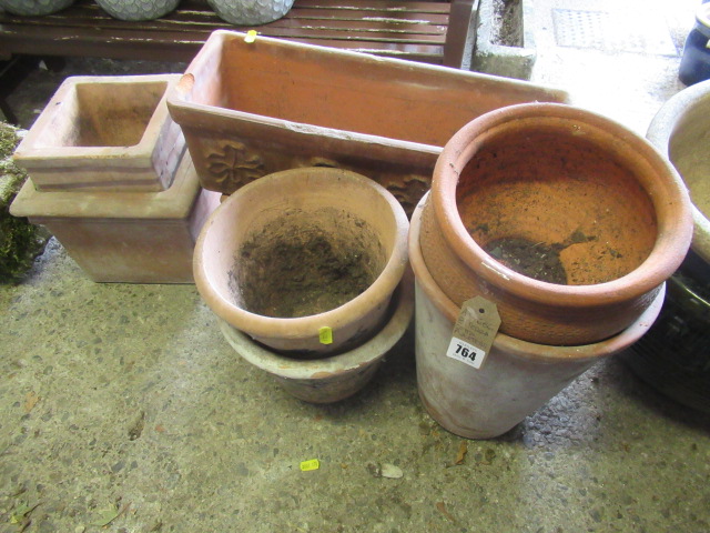 EIGHT TERRACOTTA PLANTERS Image