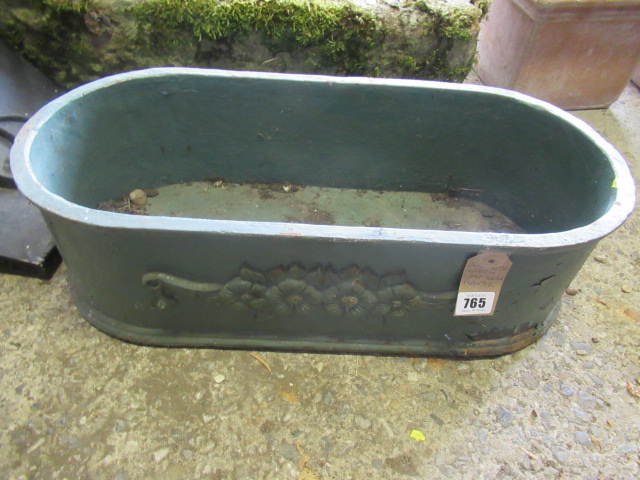 GREEN CAST IRON PLANTER Image
