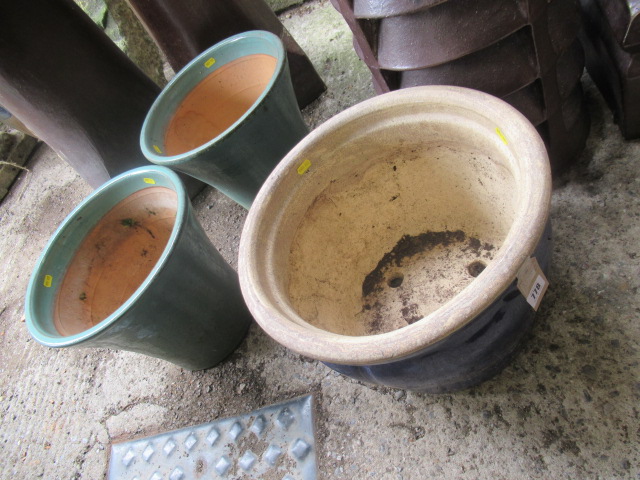 THREE GARDEN PLANTERS Image