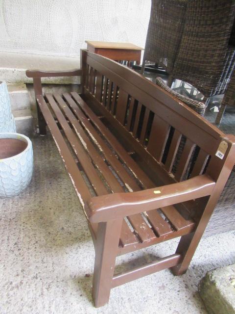 WOODEN GARDEN BENCH Image