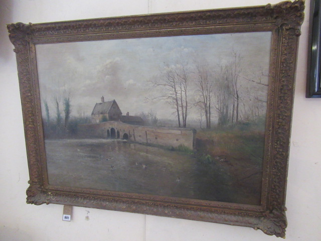 SIGNED WOODLAND OIL ON BOARD Image