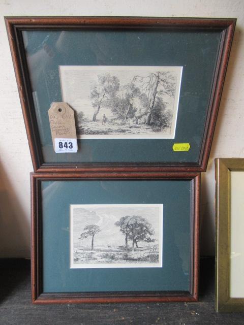 PAIR OF SMALL FRAMED PRINTS Image