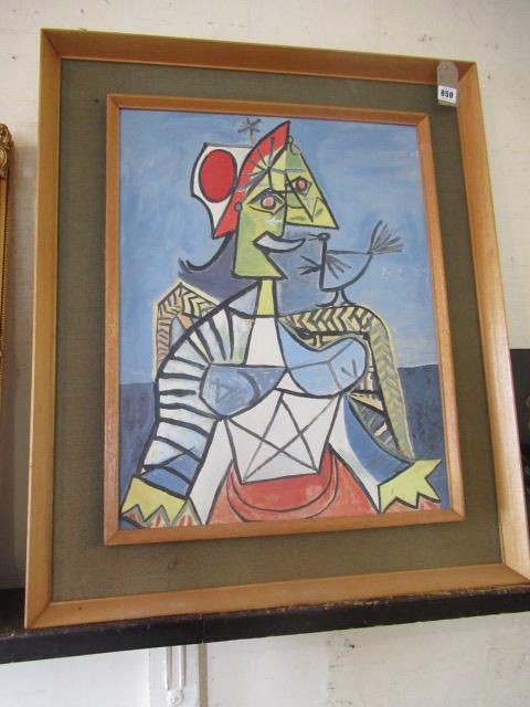 ABSTRACT PICASSO STYLE PAINTING Image