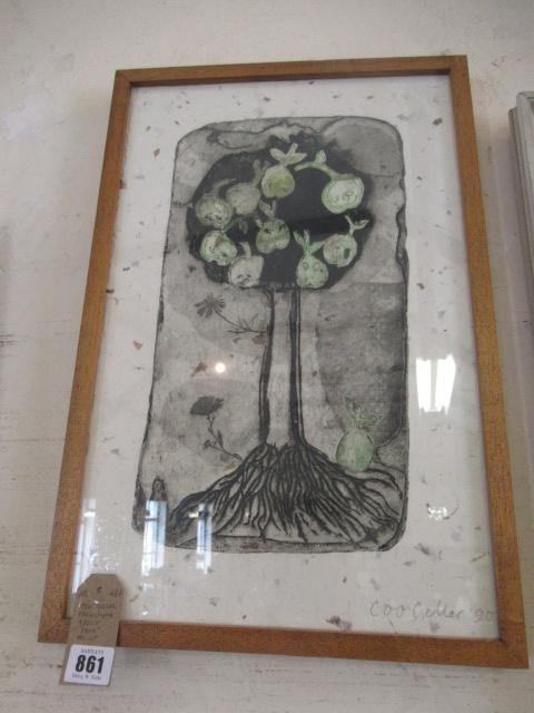 COO GELLER MONOTYPE FRUIT TREE PRINT Image