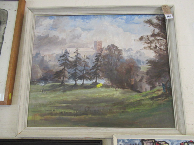 OIL ON BOARD SIGNED P ASHLEY 1961 Image