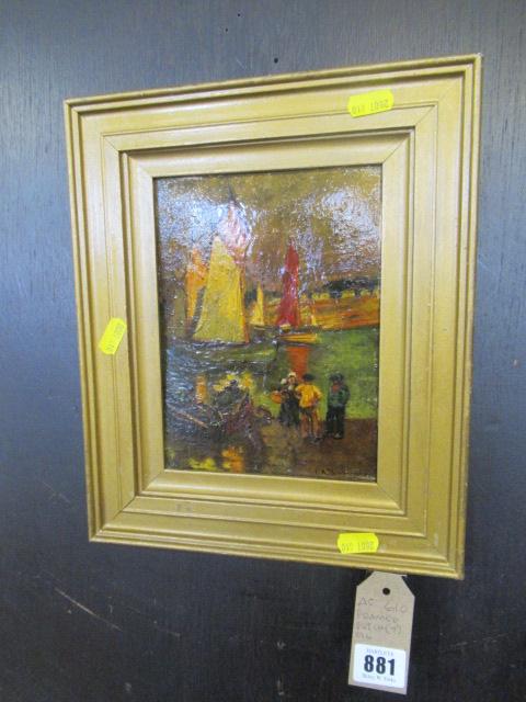 FRAMED DUTCH SCENE OIL Image