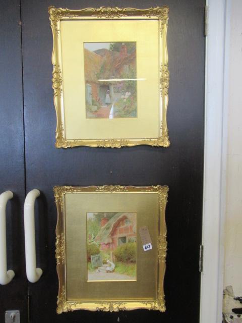 TWO WATERCOLOURS SIGNED CLAUDE STRACHAN Image