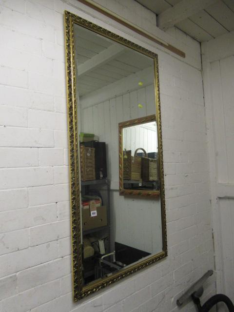 LONG GILT FRAMED MIRROR Image