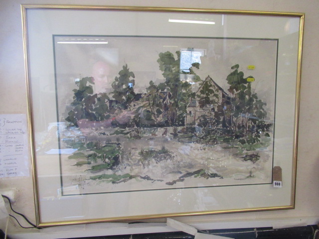 RICHARD HOBSON ORIGINAL WATERMILL PAINTING Image