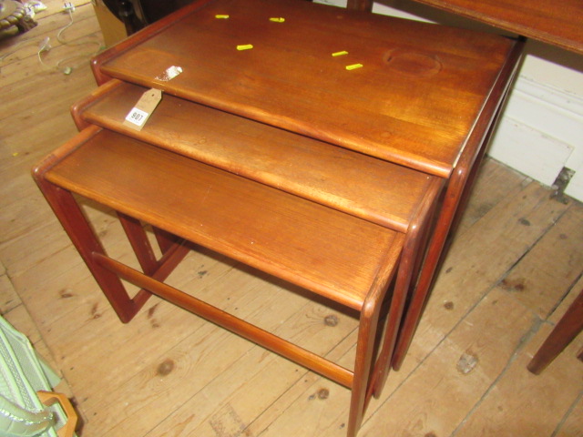 NEST OF DANISH TEAK TABLES Image