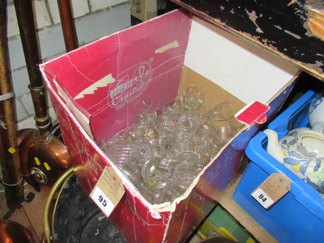 BOX OF ANTIQUE PORT GLASSES Image