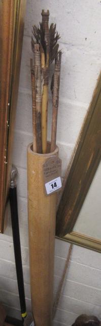 ARROWS  IN BAMBOO HOLDER Image