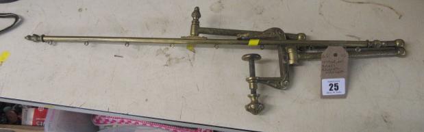 VICTORIAN BRASS BANNER HANGER Image