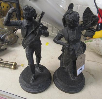 TWO METAL FIGURES Image