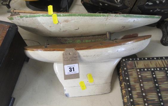 TWO VINTAGE POND YACHTS  Image