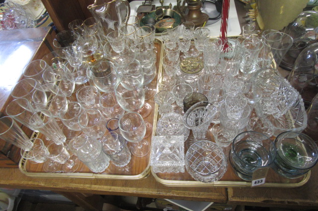 TWO TRAYS OF GLASS Image