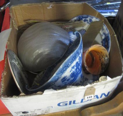 BOX OF GLASS AND CHINA Image