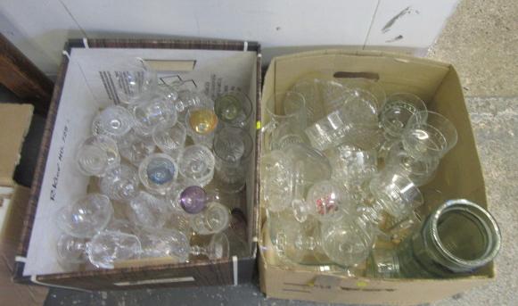 TWO BOXES OF VARIOUS GLASS Image