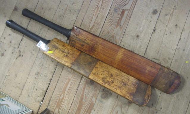 TWO OLD CRICKET BATS Image