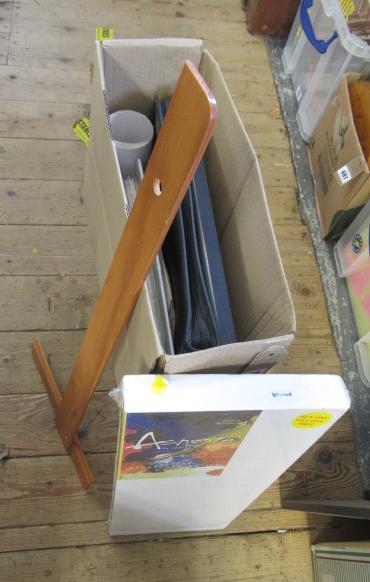 BOX WITH ARTISTS MATERIALS ETC Image