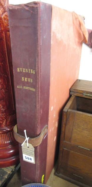 LARGE VOLUME OF THE EVENING NEWS DATED 1946 Image