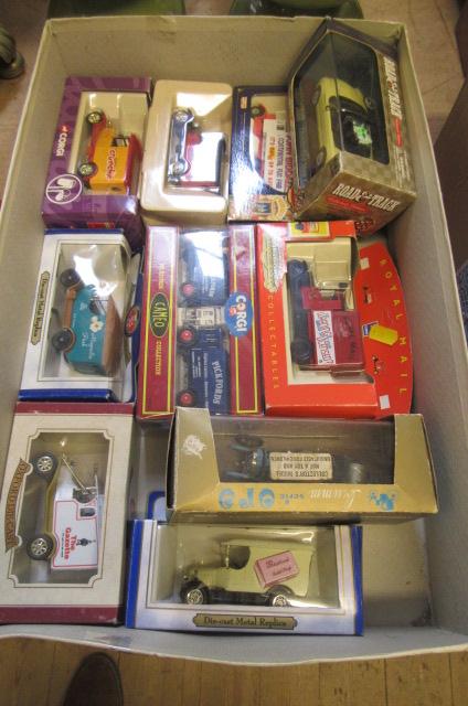 BOX OF DIECAST TOYS Image