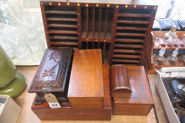 SIX WOODEN BOXES Image