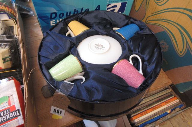 ROYAL WORCESTER CUPS AND SAUCERS Image