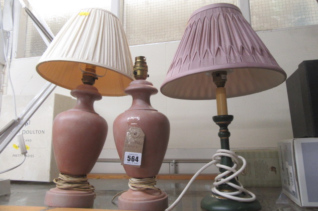 THREE TABLE LAMPS Image