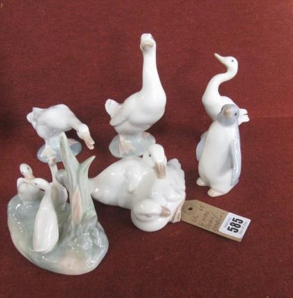 FIVE NAO DUCKS AND A PENGUIN Image