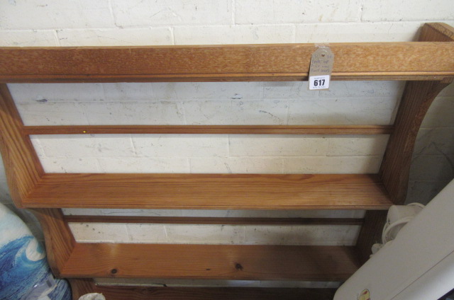 PAIR OF PINE WALL RACKS Image