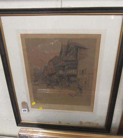 SIGNED CECIL ALDIN TAVERN PRINT Image