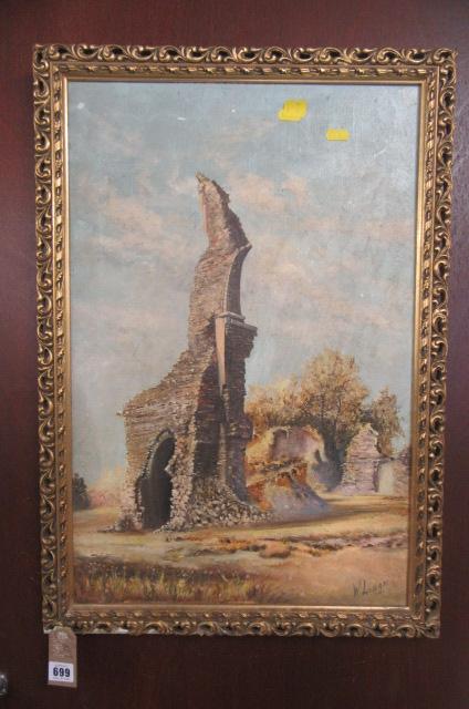 GILT FRAMED OIL BY W LODGE Image