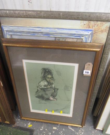 FOUR LARGE PRINTS Image