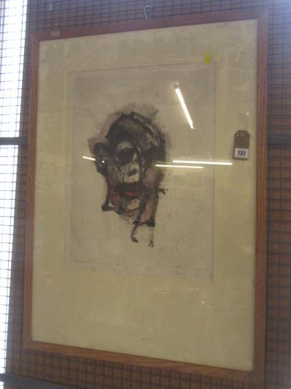 LARGE MODERN SIGNED PRINT Image