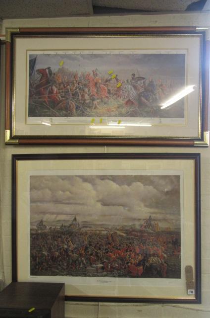 PAIR OF LIMITED EDITION SIGNED PRINTS 'BATTLE OF CULLODEN AND BANNOCKBURN' Image