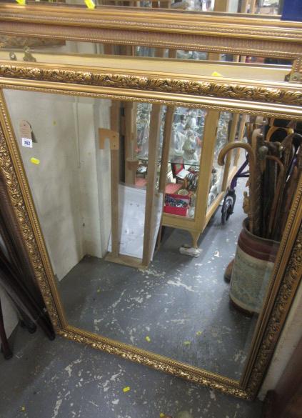 LARGE ORNATE GILT FRAMED MIRROR Image