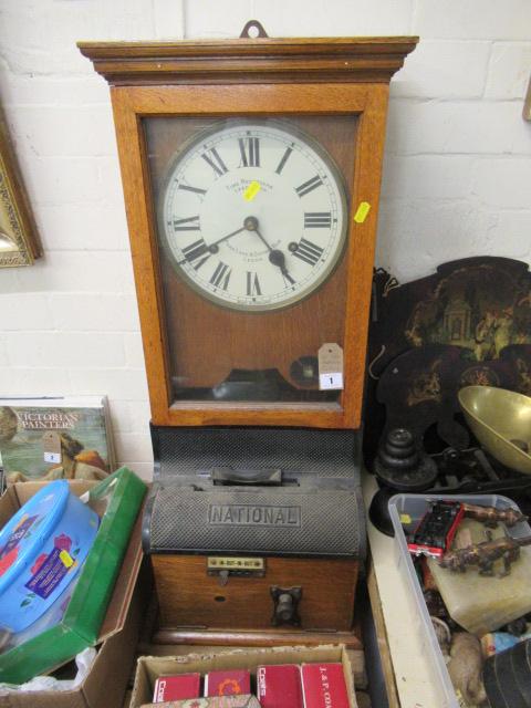 TIME RECORDERS OF LEEDS CLOCKING IN MACHINE Image