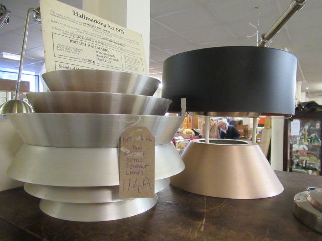 TWO DANISH RETRO PENDANT LAMPS Image