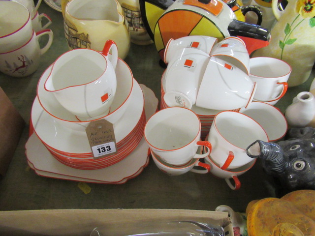 QUANTITY OF ART DECO PATTERN SHELLEY TEAWARE Image