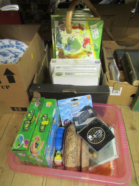 TWO BOXES OF GAMES AND JIGSAWS Image