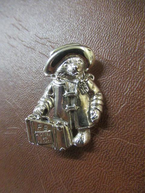 SILVER PADDINGTON BEAR BROOCH Image